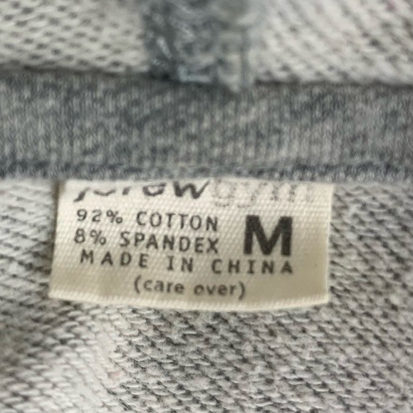 J. Crew Gym Full Zip Hoodie Sweatshirt Heather Gray Pockets size M - Picture 5 of 5